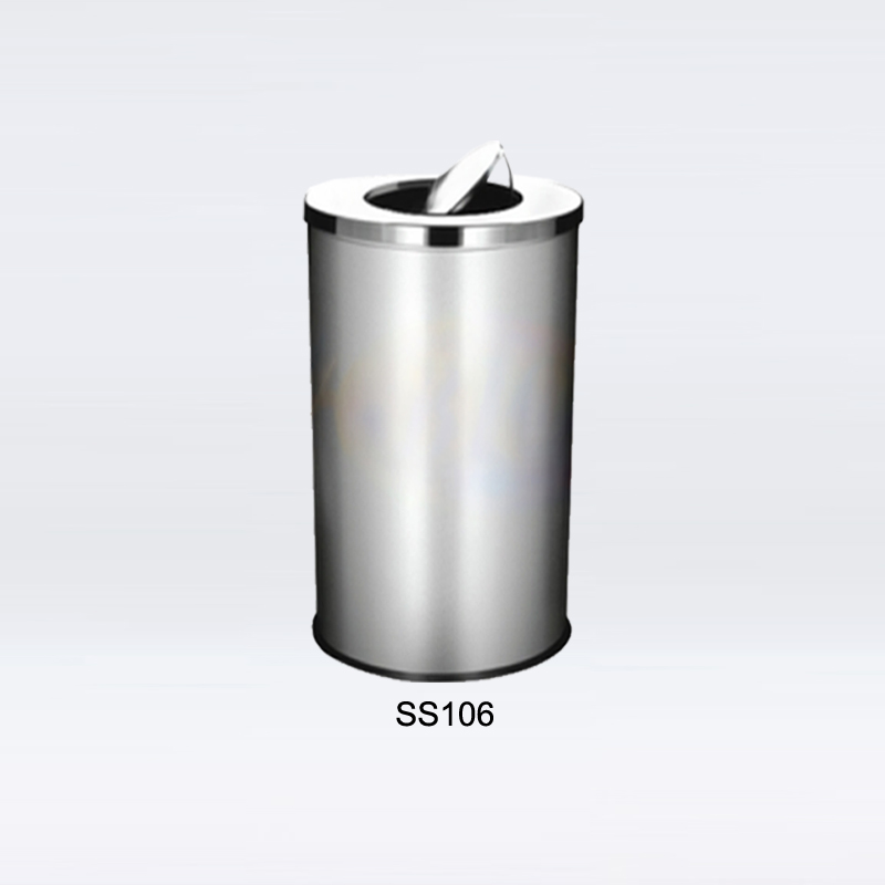 SS106 Stainless Steel Bin Round