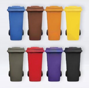 Colour-Mobile-Garbage-Bin-2-Wheel Colour-Mobile-Garbage-Bin-2-Wheel